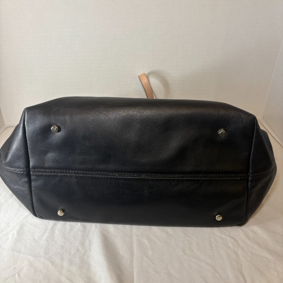 Kate Spade New York Waverly St. Drew Satchel 12x18" Black bag w/ White/Pink - Picture 6 of 14